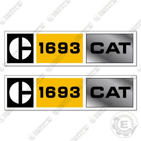 caterpillar decal for skid steer 258-3423|caterpillar 1693 decal kit.